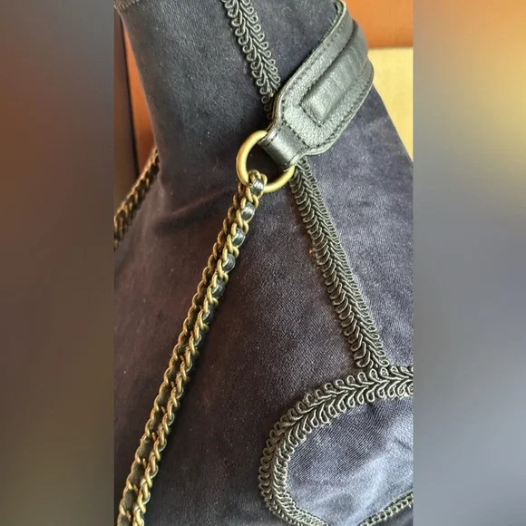 Rare vintage black pebbled leather and suede Liebeskind Berlin bag. Crossbody - Picture 10 of 16